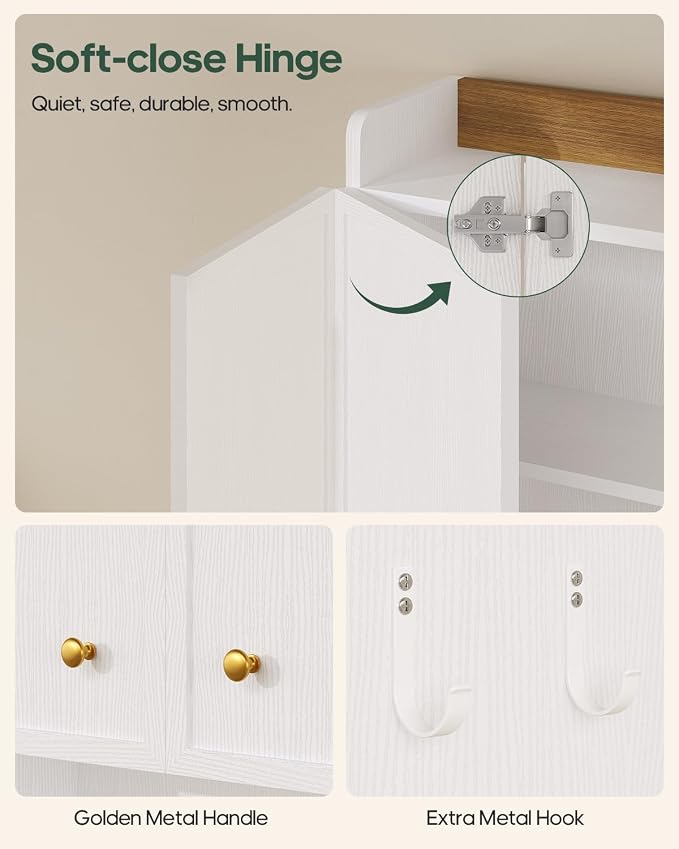 7-Tier Over Toilet Storage Cabinet, 2-in-1, Separable Bathroom Storage - Image 8