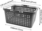 Plastic Shower Caddy Basket with Handles, Cleaning Supply for Dorm, School, Camping, Travel, Bathroom (light grey 2 pack) - Image 2