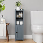 Lomojo Small Bathroom Storage Cabinet Corner, 7.87" Dx7.87 W x31.5 H (Gray) - Image 2