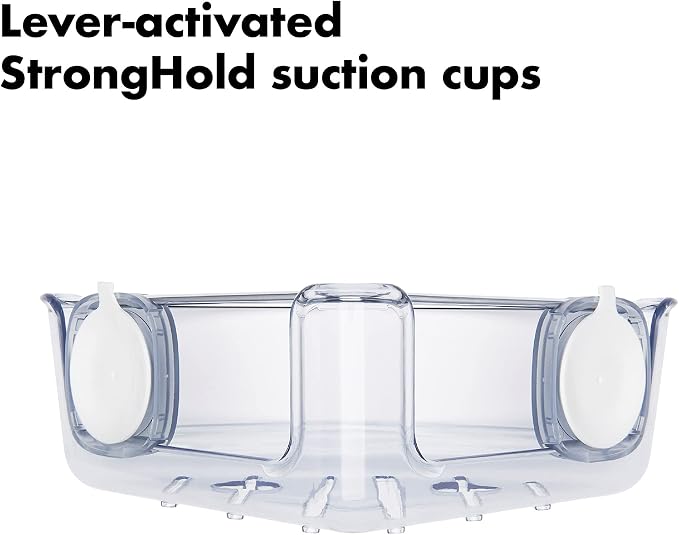 OXO Good Grips Stronghold Suction Corner Basket (Pack of 3) - Image 8