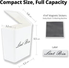 Artilife Magnetic Dryer Lint Bin with Lid, 6 x 5 in White ABS Plastic - Image 2