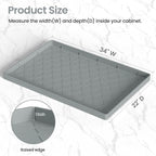 Mateeylife Under Sink Mat Kitchen Waterproof，Silicone Sink Tray 22"X34" - Image 5