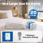 ETENWOLF 20 Large Vacuum Storage Bags for Travel with Wireless Pump - Image 2