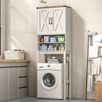 Vabches Over The Toilet Storage Cabinet with Adjustable Shelf, White - Image 6