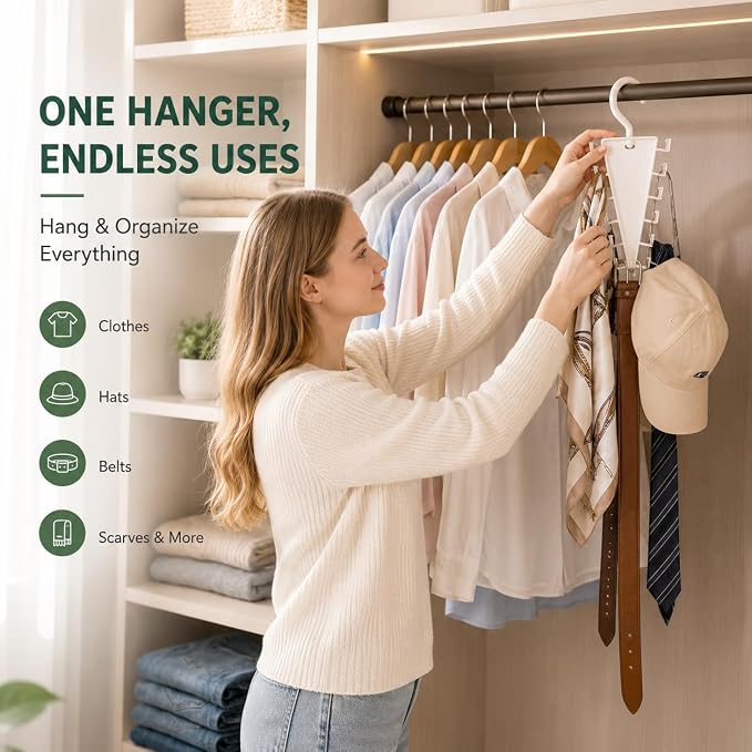 12 Hooks Space Saving Closet Hanger Organizer - Image 2