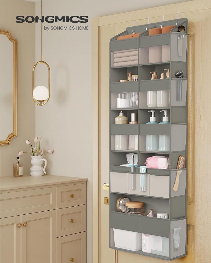 SONGMICS Over-the-Door Organizer, 5 Tier Extra Large of 9 Compartments - Image 2
