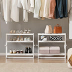 RRX Bathroom Shelf Storage Organizer, Shelf 3-Tier Adjustable Layer, White - Image 8