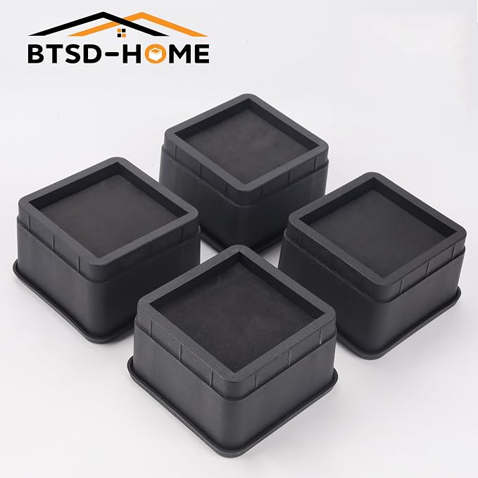 BTSD-home Bed Risers 2 Inch, 4 Pack - Image 3