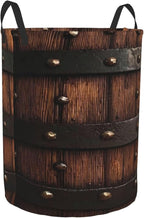 Wood Texture Print Laundry Basket Foldable Laundry Hamper With Handles Clothes Storage Bucket Organizer Laundry Bag For Bedroom Bathroom Laundry Storage 19.6 x 15.7 - Image 9