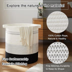 OIAHOMY 80L Laundry Basket Laundry Hamper Nursery Hamper Gradient Dark - Image 7