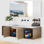 Petiza Under Sink Organizer Pull Out Cabinet Organizer Adjustable Height 2 Tier with Sliding Drawers Kitchen Bathroom Organizer and Storage(1pc) (Pack of 6) - Image 7