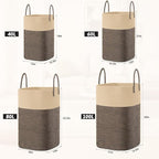 Laundry Basket,Woven Cotton Rope Laundry Hamper,Versatile Storage for Dirty Clothes,Baby Toys,and Blankets in Bathroom, Nursery,and Living Room (Jute, 60L) - Image 3