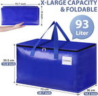 StorageRight Moving Bags, Moving Boxes, 93L 6-Pack Sotrage Bags, 4 Colors - Image 2