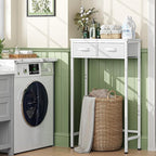 Simple Trending 2-Tier Over The Toilet Storage with 2 Fabric Drawers - Image 8