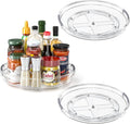 LAMU 3 Pack 10.6'' Lazy Susan Organizer Turntable for Cabinet, Pantry Organizers and Storage, Rotating Condiment Organizer for Kitchen, Table Top, Fridge, Countertop, Spice Organization by YourHome-OrganizationHelper
