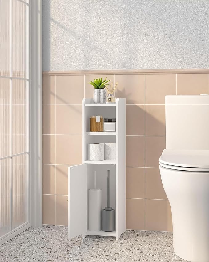 Hzuaneri Bathroom Storage Cabinet, Narrow Toilet Paper Cabinets with Doors - Image 5