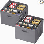 Lifewit Shoe Storage Organizer for Closet, Holder Box, 2 Pack, Gray by Lifewit