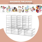 caktraie Acrylic 2-Pack 7-Drawer Makeup & Storage Organizer for Bath,Desk - Image 4
