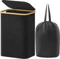 Lifewit 80L Large Laundry Basket with Lid, Removable Bags, Black by Lifewit