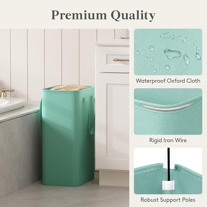 Lifewit Slim Collapsible Laundry Basket with Handles - Image 4