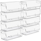 Sorbus Clear Pantry Organizer with Stackable Storage Bins, Open Front by Sorbus