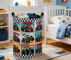 Baby Laundry Basket Baby Nursery Hamper Kids Laundry Basket Toy Storage Bin for Boys Room Decor Gift Baskets for Bedroom Bathroom(Truck) - Image 6