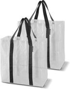 CleverMade Storage Tote - 42L - Transparent (2PK) by CleverMade
