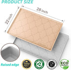 SIKADEER Waterproof Under Sink Mat Silicone 28" x 22" Kitchen Cabinet liner - Image 3