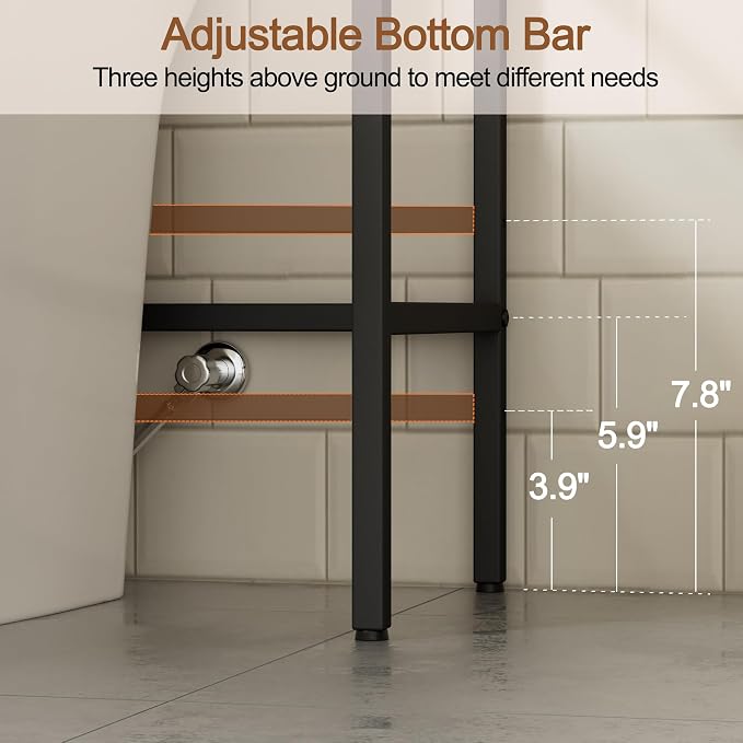 4-Tier Over The Toilet Storage, Bathroom Organizer - Image 6