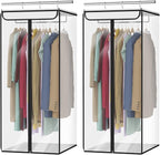Univivi Garment Bags for Hanging Clothes, Cloth Bag 40 In, 2 PCS, Clear by Univivi