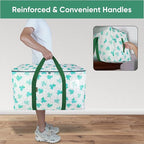 BALEINE 2-Pack Oversized Moving Bags with Reinforced Handles, Heavy-Duty Storage Tote for Clothes, Moving Supplies (Clover, 2-Pack) - Image 5