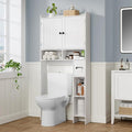 RRX Over The Toilet Storage Cabinet, Bathroom Above Organizer (Milky White) by RRXHome