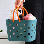 Portable Shower Caddy with Handle Plastic Shower Basket Organizer, Blue - Image 7