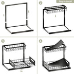 Under Sink Organizer and Storage, Slide Out Cabinet Organizer, Pull Out Sink Shelf for Kitchen Bathroom Laundry, 2 Pack Black - Image 7