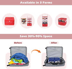 Surblue Hanging Closet Storage Bag Collapsible 3-Shelf Washable Oxford Fabric with 2 Hooks (L 11.41 * 11.41 * 19.68in, Snow) - Image 3