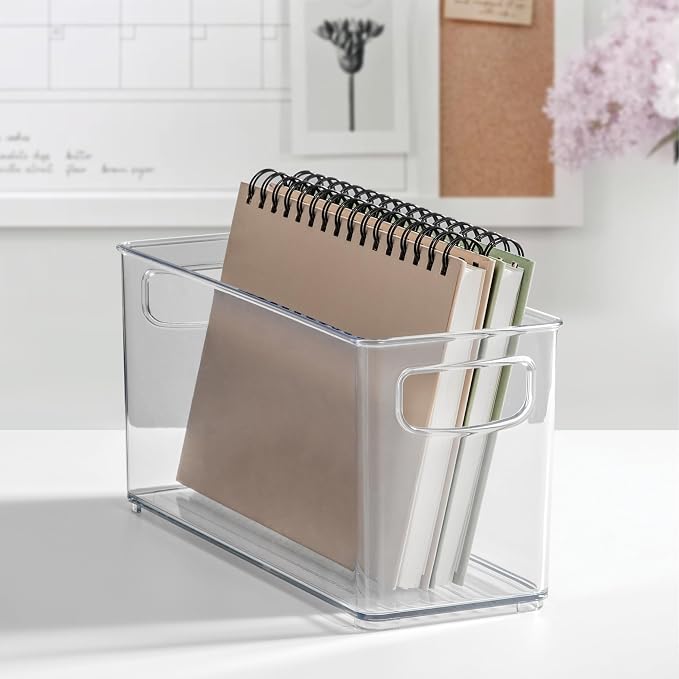 iDesign Plastic Stackable Pantry Bin, Set of 2, Clear - Image 8