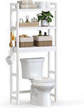 SONGMICS 3-Tier Bamboo Over The Toilet Storage, Adjustable Shelf, 66.9''H by Unknown
