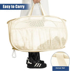 Collapsible Laundry Baskets, Upgrade Pop Up Laundry Hamper with Convenient Bags, Foldable Laundry Basket Mesh Light Weight, Easy to Carry Clothes Hampers for Laundry, Dorm, Toys, Travel Beige - Image 6
