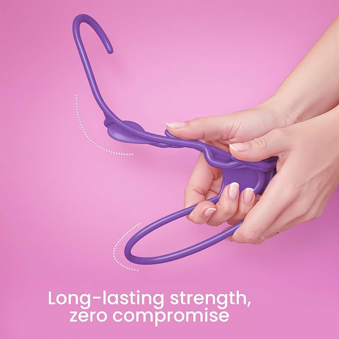Utopia Home Plastic Hangers 30 Pack – Space Saving Clothes Hanger Purple | Durable & strong | Closet organizer & storage | Ideal for apartments, dorms & stocking stuffers - Image 4
