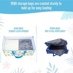 VENO Moving Bags, Wide Open Top, Clear Window, Tropical Island, 10 Pack - Image 6