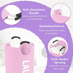 Pink Laundry Basket,Hampers for Laundry with Handle,Foldable Clothes Basket - Image 7