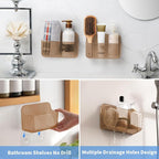 Diesisa Wall Mount Organizer, 2Pc Small Adhesive Cabinet Door Organizer - Image 5