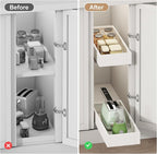 Fokyfok Pull out Cabinet Organizer,7"-11"W,17"-24"D,Expandable,Adhesive - Image 6