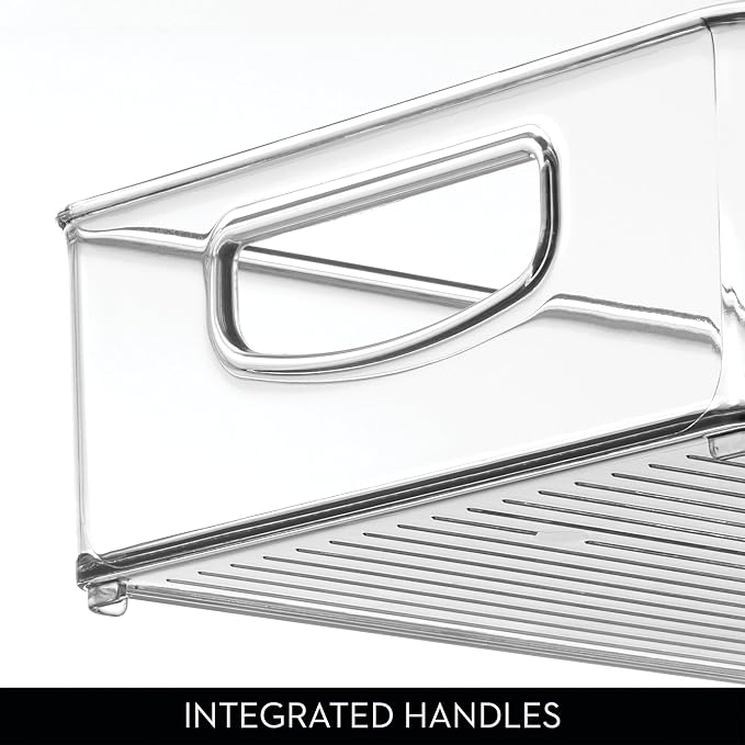 iDesign Stackable Clear Plastic Extra Long Pantry Organizers - Image 8