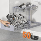 REALINN Under Sink Organizer, Pull Out Cabinet Organizer 2 Tier - Image 4