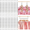 24 Pack Space Saving Hangers for Clothes Collapsible Metal Hangers Space Saving for Organization and Storage Hanger Organizer for Heavy Clothes Apartment College Dorm Room Essentials,Silver by VZZNN