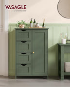 VASAGLE Floor Storage Cabinet, Farmhouse, 4 Drawers and 1 Door,32.3" H - Image 2