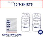 Hefty Shrink-Pak Large Travel Bags - Airtight Storage Bags for Maximum Space Saving, Travel Essentials, Ideal for Packing, Durable, Reliable Compression with Sealed Protection - Image 3