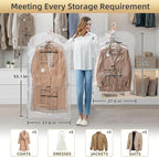 TAILI Hanging Vacuum Storage Bags for Clothes,6 Combo with Pump | Vacuum Seal Bags for Clothing Travel, Electric Pump, Winter Clothes Storage Closet Organizers, Coats, Suits and Jackets - Image 3
