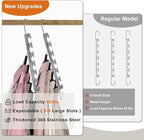 Sindax Space Saving Hangers Telescopic, 6 Holes Clothes Hangers Adjustment to 9 Holes, Upgraded Sturdy Metal Clothes Hangers Space Saving for Heavy Clothes, Closet Organizers and Storage - 5 Pack - Image 5